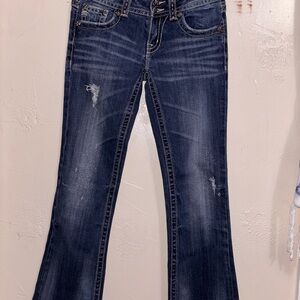 Miss Me Dark Blue Flare Jeans